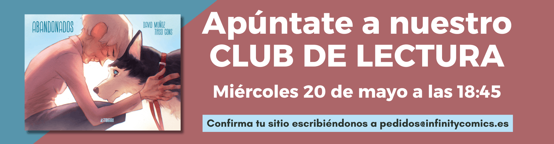 Image alt que promociona nuestro club de lectura del c&oacute;mic Abandonados